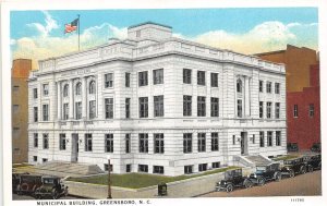 J54/ Greensboro North Carolina Postcard c1915 Municipal Building 68