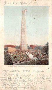 BUNKER HILL MONUMENT CHARLESTOWN BOSTON MASSACHUSETTS TO LONDON ENGLAND UK 1902