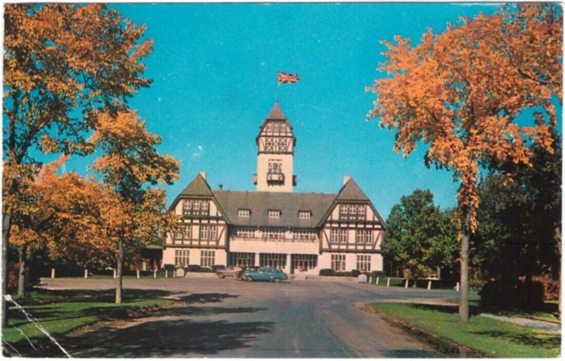 Pavilion, Assiniboine Park, Winnipeg, Manitoba, 1960 Postcard, Slogan Cancel