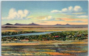 M-48558 Rio Grande And Volcanoes As Seen From Air Base Albuquerque New Mexico