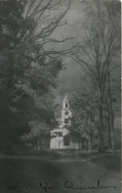 Old Church ~ Posted at Salem MA ~ Unknown Location ~ c1944 RPPC Postcard