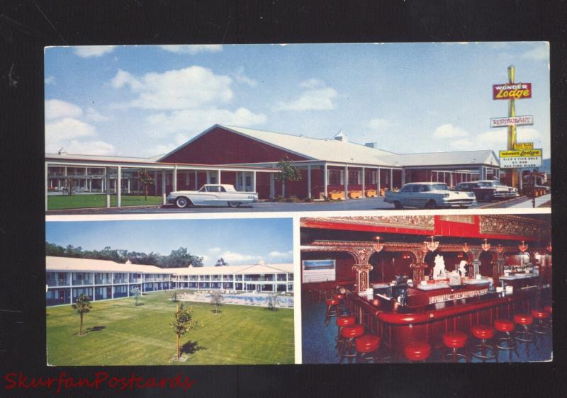 SALINAS CALIFORNIA WONDERLODGE MOTEL 1960 THUNDERBIRD OLD 