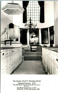 1940s The Chancel Christ Church Boston Massachusetts RPPC Real Photo Postcard