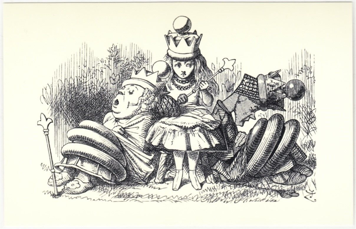 alice in wonderland red queen drawing