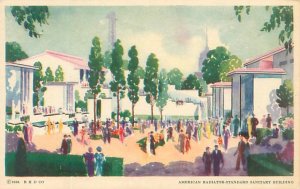 Chicago Expo American Radiator-Standard Sanitary Bldg 1933 White Border Postcard