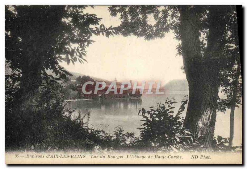 Old Postcard Aix Les Bains Lac Du Bourget L & # 39abbaye Haute Combe