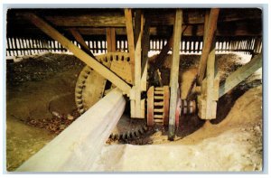 c1960's Gears Under Samuel Hill's Carding Mill Lincoln's New Salem IL Postcard