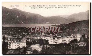 Aix les Bains - Vue Generale and Lake Bourget - Old Postcard