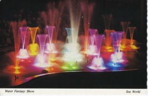 Sea World Water Fantasy Show Orlando Florida FL Unused Postcard D30