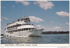 Triple Decker Tour Boat , 1000 Islands , Ontario , Canada , 50-70s