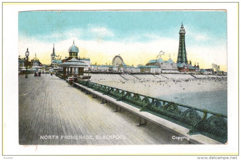 BLACKPOOOL, Lancashire, England, 1900-1910's; North Promenade