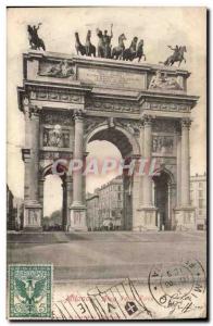 Italy Italia Milano Old Postcard Arca della Pace