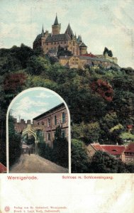 Germany Wernigerode Schloss Castle Vintage Postcard 08.42