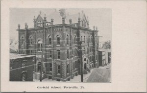 Postcard Garfield School Pottsville PA