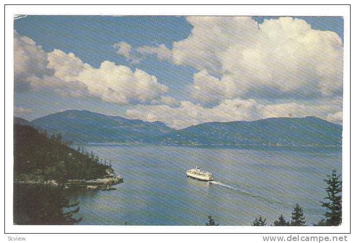 Ferry in horseshoe bay , B.C., Canada , 40-60s