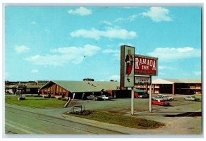 c1960 Tri K Restaurant Lounge Ramada Inn Kankakee Illinois IL Vintage Postcard