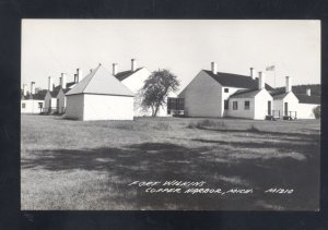 RPPC COPPER HARBOR MICHIGAN FORT WILKINS MI 210 VINTAGE REAL PHOTO POSTCARD