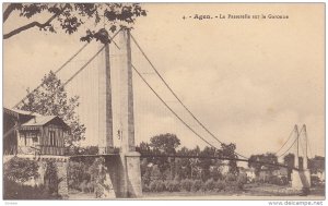 La Passerelle Sur La Garonne, Agen (Lot et Garonne), France, 1900-1910s