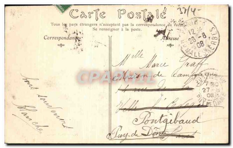 Old Postcard Chateau de Chambord Facade North