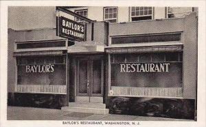 New Jersey Washington Baylors Resturant