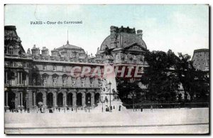 Old Postcard Paris Court of Carousel