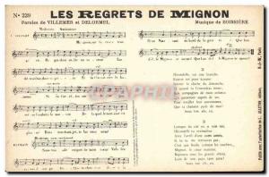 Old Postcard Regrets Mignon Villemer Delormel Boissiere