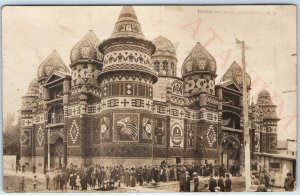 1910 Mitchell, SD SHARP RPPC Corn Palace Indian Native Theme Real Photo PC A169