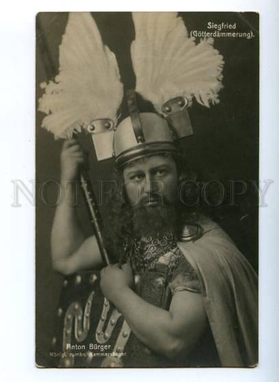 174411 ANTON BURGER German OPERA star SIEGFRIED Wagner PHOTO