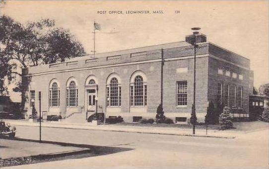 Massachusetts Leominster Post Office 1943