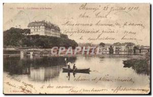 Old Postcard Sable The Chateau and the Sarthe