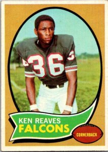 1970 Topps Football Card Ken Reeves Atlanta Falcons sk21493