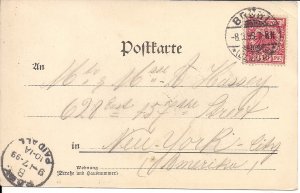 Bruehl Germany 1899 Gruss Aus, Royal Palace, Castle