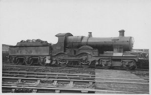 GWR 4169 Brunel Train & Driver Great Western Railway RPC Old Postcard