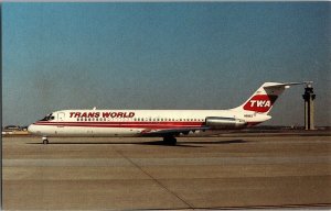 TWA Trans World McDonnell Douglas DC-9-32 Hartsfield Atlanta Postcard J44