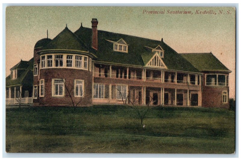 c1910 Provincial Sanatorium Kentville Nova Scotia Canada Antique Postcard