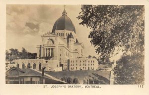 RPPC ST. JOSEPH'S ORATORY Montreal, Canada c1940s Vintage Postcard