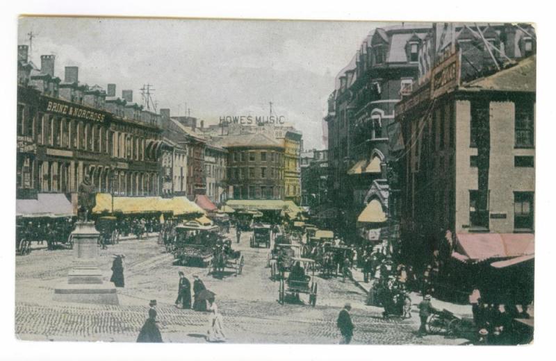 Scollay Square, Boston, Massachusetts COLORIZED  Photo PPC