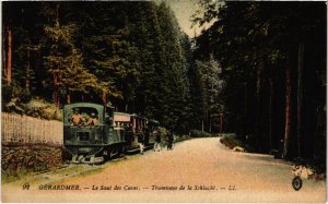 CPA AK GERARDMER SAUT des CUVES Le Tramway de la Schlucht TRAM VAPEUR (977315)