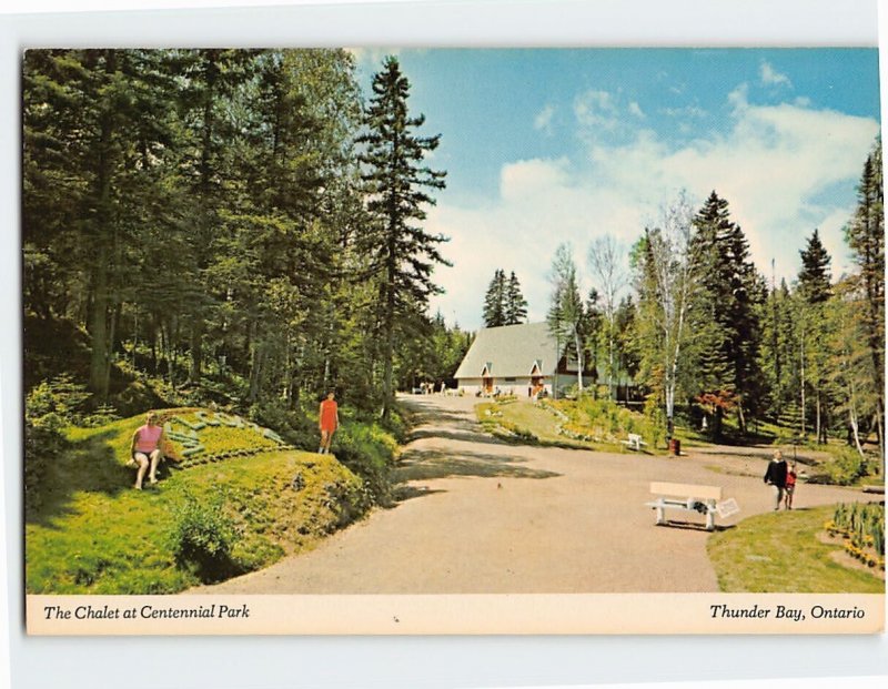 Postcard The Chalet at Centennial Park Thunder Bay Ontario Canada