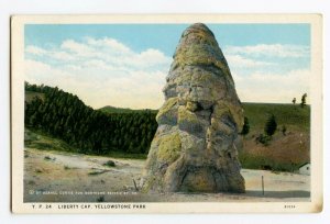 Postcard Liberty Cap Yellowstone Park Wyoming 