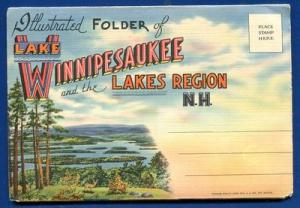 Lake Winnipesaukee Lakes Region New Hampshire nh postcard...