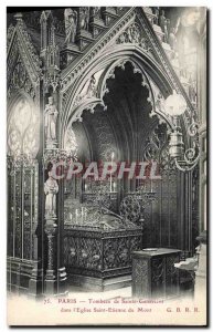 Old Postcard Paris Sainte Genevieve Tomb in & # 39eglise Saint Etienne du Mont