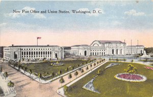 Washington DC c1910 Postcard New Post Office & Union Station 