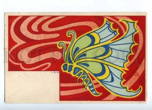 187605 ART NOUVEAU Butterfly AIR Gisbert COMBAZ Vintage DIETRICH PC