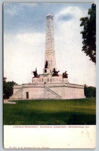 Lincoln Monument  Oakridge Cemetery  Springfield  Illinois   Postcard  c1915