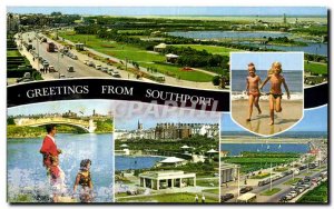 Modern Postcard Greetings from Great Britain Southport