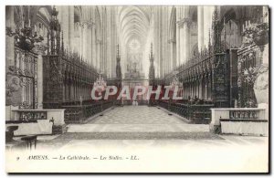 Old Postcard Amiens Stalls