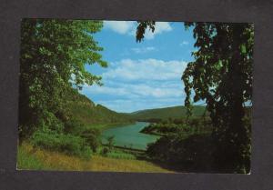 PA  The Wysox Narrows Susquehanna River Towanda Wyalusing Pennsylvania Postcard