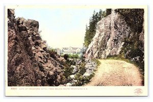 Gate Of Crawford Notch From Below White Mountains New Hampshire c1900 Postcard