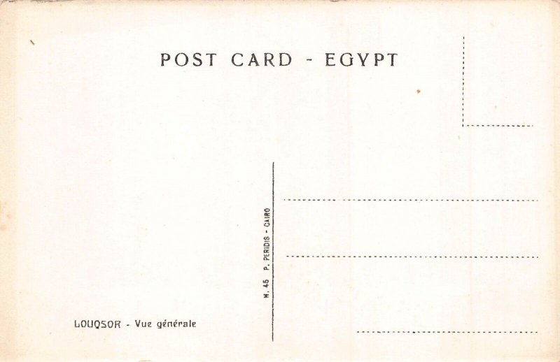 L383 Egypt Luxor Panoramic View sailing boat vintage postcard